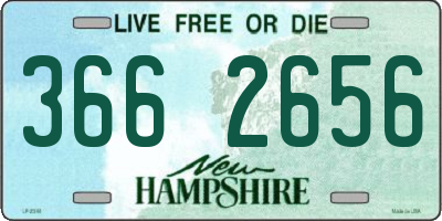 NH license plate 3662656