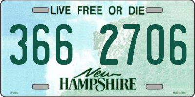 NH license plate 3662706