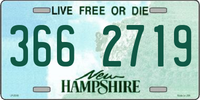 NH license plate 3662719