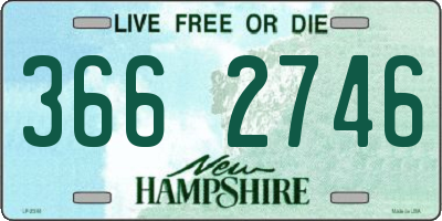 NH license plate 3662746