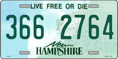 NH license plate 3662764