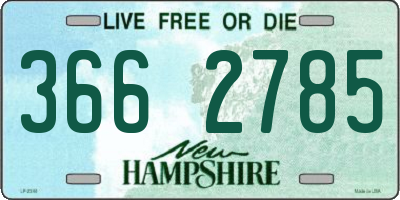 NH license plate 3662785