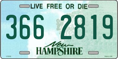 NH license plate 3662819