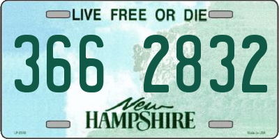 NH license plate 3662832