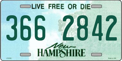 NH license plate 3662842