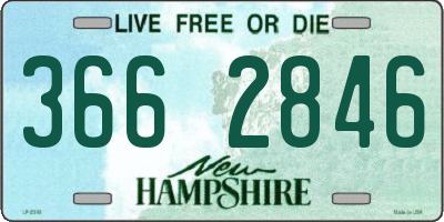 NH license plate 3662846