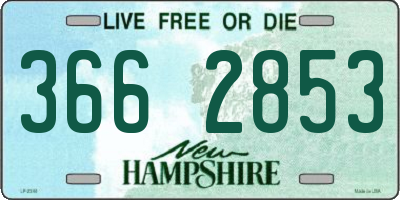 NH license plate 3662853