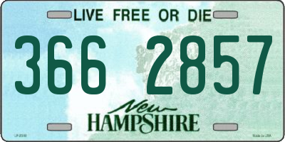 NH license plate 3662857