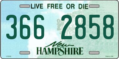 NH license plate 3662858