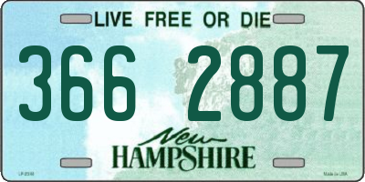 NH license plate 3662887