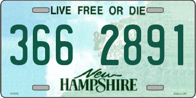 NH license plate 3662891