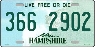 NH license plate 3662902
