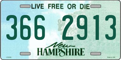 NH license plate 3662913
