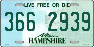 NH license plate 3662939