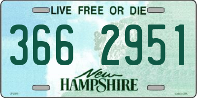 NH license plate 3662951