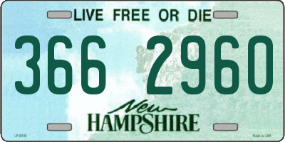 NH license plate 3662960