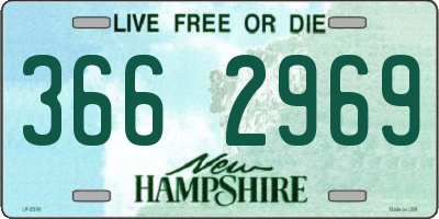 NH license plate 3662969