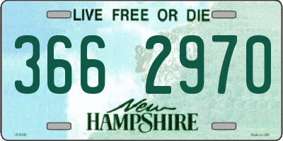NH license plate 3662970