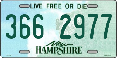 NH license plate 3662977