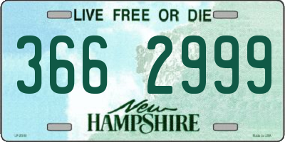 NH license plate 3662999
