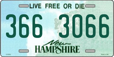 NH license plate 3663066