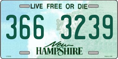NH license plate 3663239