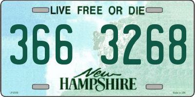 NH license plate 3663268