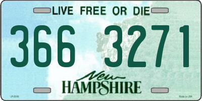 NH license plate 3663271
