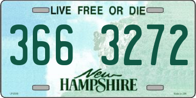 NH license plate 3663272