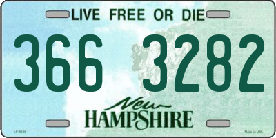NH license plate 3663282