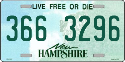 NH license plate 3663296