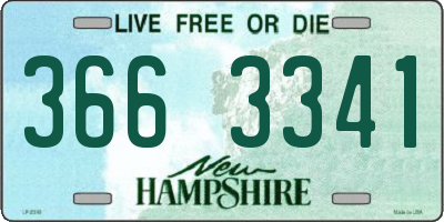 NH license plate 3663341