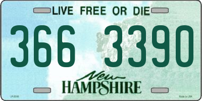 NH license plate 3663390