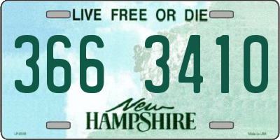 NH license plate 3663410