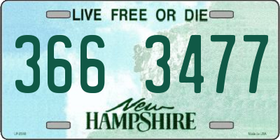 NH license plate 3663477