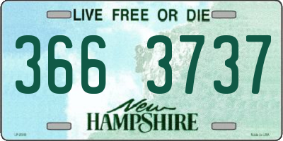 NH license plate 3663737