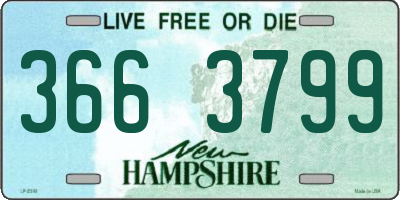 NH license plate 3663799