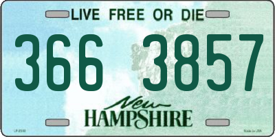 NH license plate 3663857