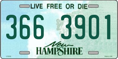 NH license plate 3663901