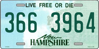 NH license plate 3663964