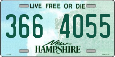 NH license plate 3664055