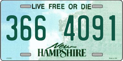 NH license plate 3664091