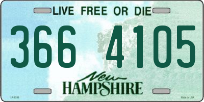 NH license plate 3664105