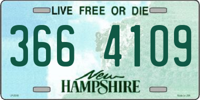 NH license plate 3664109