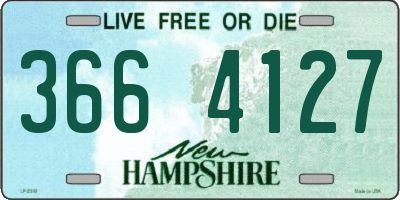 NH license plate 3664127