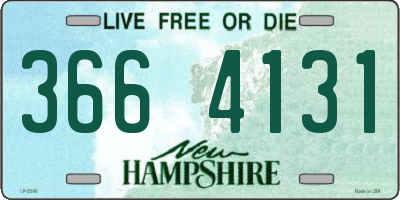 NH license plate 3664131
