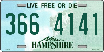 NH license plate 3664141