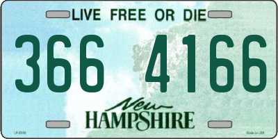 NH license plate 3664166