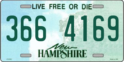 NH license plate 3664169