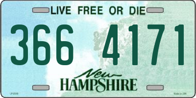 NH license plate 3664171